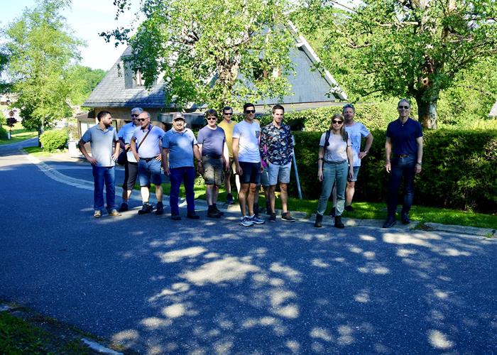 Start der Wanderung - Teambuilding